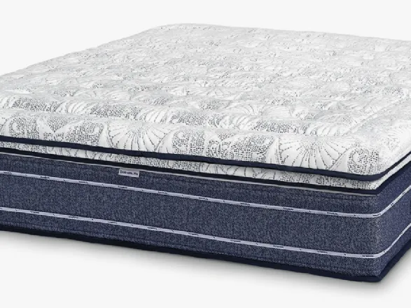 Materasso Toply pillow top sfoderabile e anallergico con motivi floreali di Dolcenotte