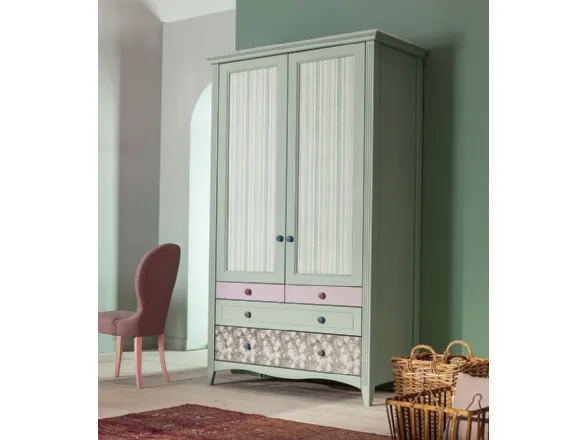 Armadio battente classico in legno Romantic 01 di Callesella