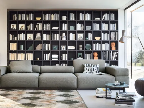 Libreria a muro componibile Sistema Selecta 7 di Lema