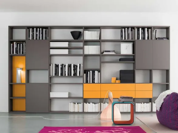 Libreria dal design moderno e minimal di Clever