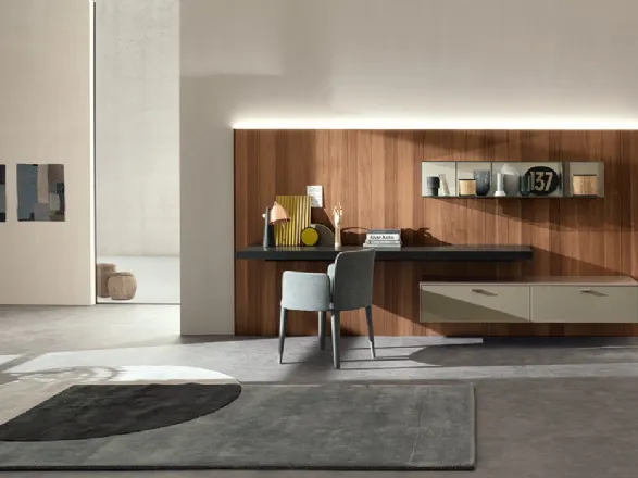 Parete attrezzata moderna Sistema LT40 2 di Lema
