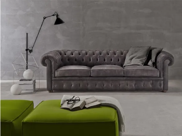 Divano capitonnè Chester Nyx di Flexstyle