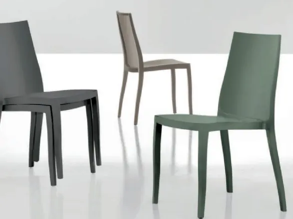 Sedia da pranzo in plastica Pangea di Bonaldo