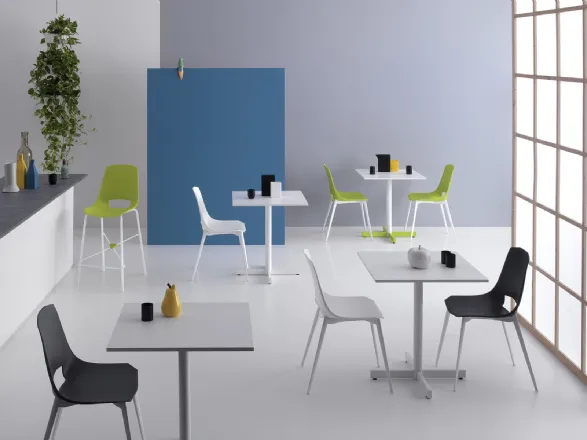 Tavolo quadrato in laminato fisso Bistrot di Pointhouse