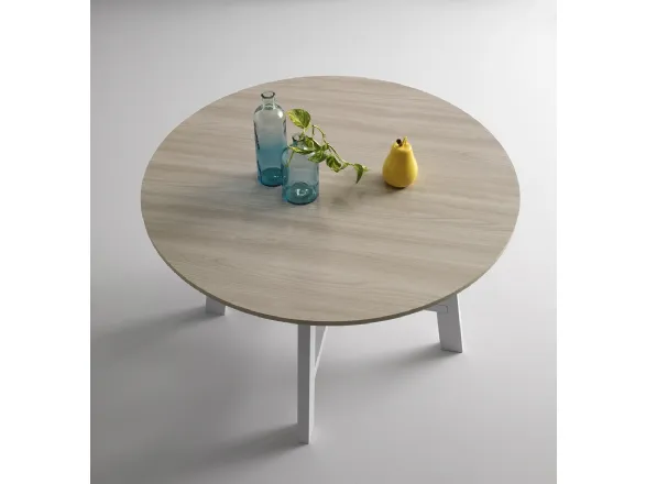 Tavolo tondo di design non allungabile Thor130 di Pointhouse