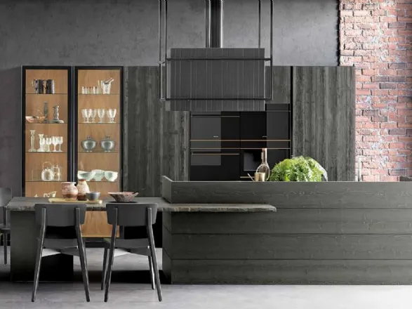 Cucina Moderna con isola in abete Atelier 03 di Callesella