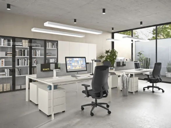 Ufficio completo di scrivanie e arredo 01 di Cinquanta3