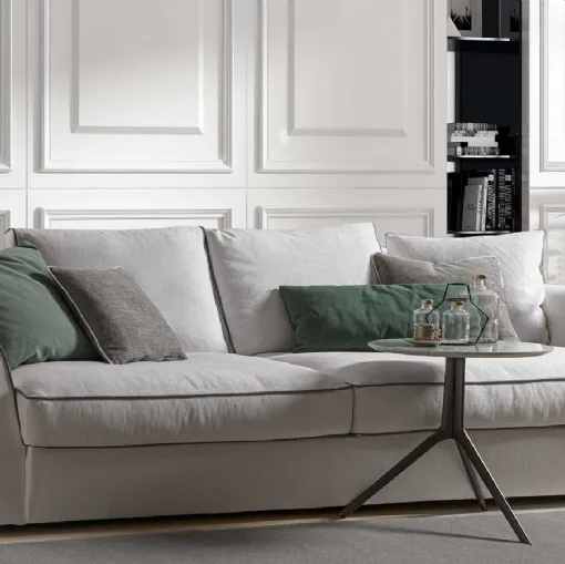 Divano lineare in tessuto Alvin di Flexstyle