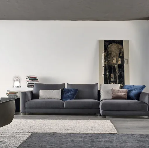 Divano con penisola Blum di Art Nova