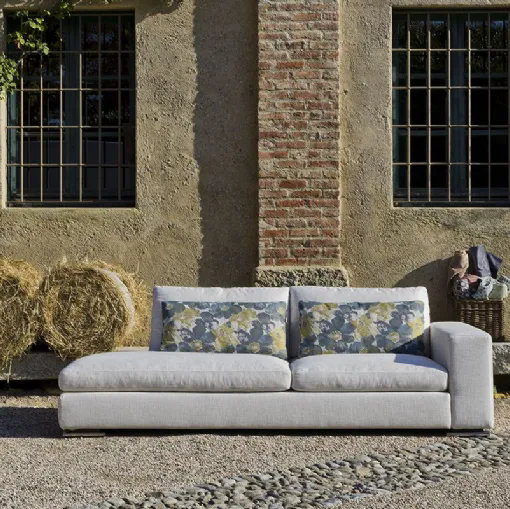 Divano lineare di design in tessuto Butterfly Move di Flexstyle