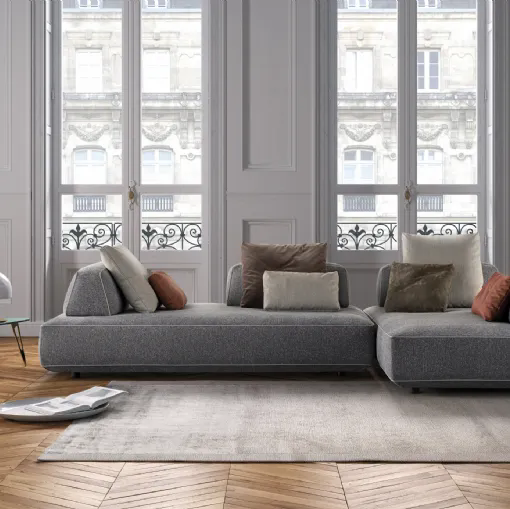 Divano con penisola Filiph di Art Nova