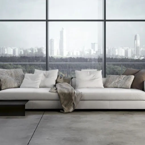 Divano linerare Square Line di Art Nova