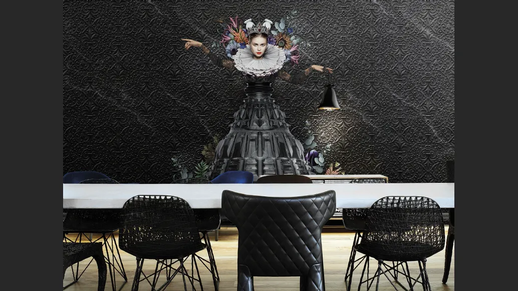 Carta da parati raffigurante la regina di Marcel Wanders Athena di London Art
