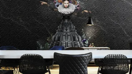 Carta da parati raffigurante la regina di Marcel Wanders Athena di London Art