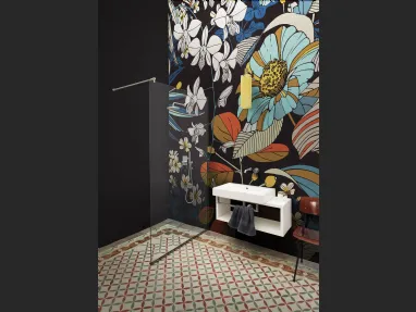 Carta da parati floreale dai colori vivaci Carioca di London Art