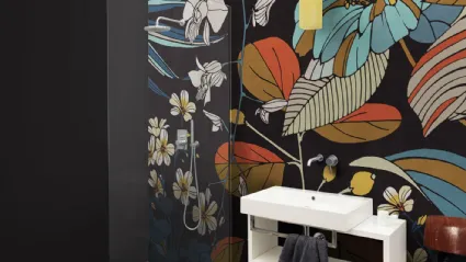 Carta da parati floreale dai colori vivaci Carioca di London Art