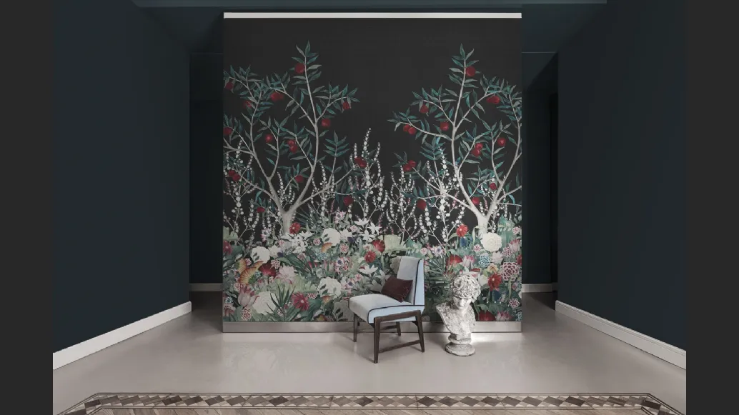 Carta da parati Fleurs Magiques di London Art