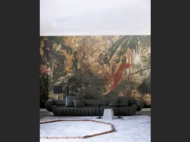 Carta da parati con salto di tigre Gobelin II di London Art