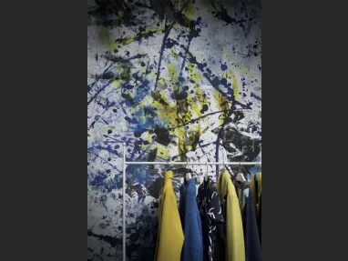 Carta da parati moderna con grafica astratta Jackson di London Art