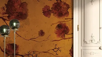 Carta da parati a motivi floreali Fingerprint File di London Art