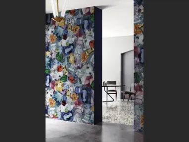 Carta da parati con gioielli colorati Shine On di London Art