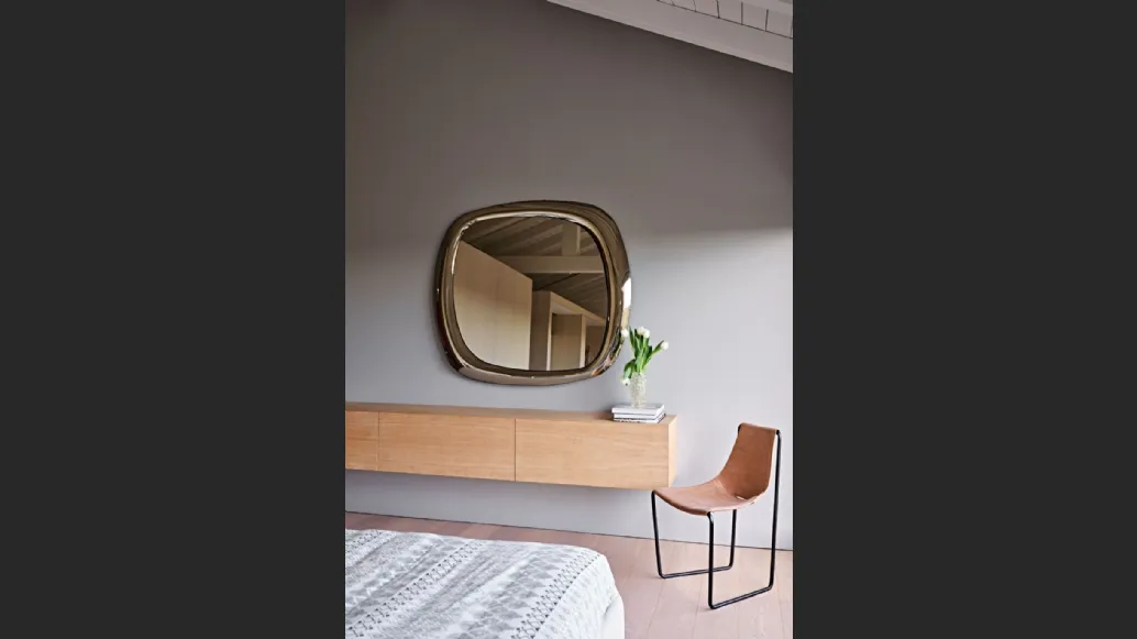 Specchio con cornice in tessuto Bold H120 di Midj