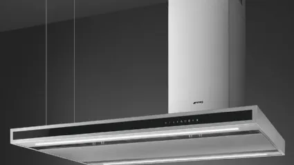 Cappa a isola KLTI12L4X di Smeg