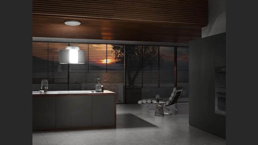 Cappa Aspirante di design DA 7378 D Aura Ambient con comandi solo Smart di Miele