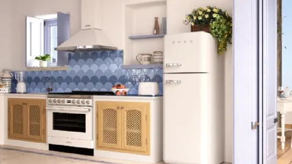 Frigorifero Panna Doppia Porta a libera installazione di Smeg