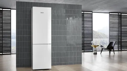 Frigo Congelatore KFN29683Dbrws a posizionamento libero XL con sportello in vetro di Miele