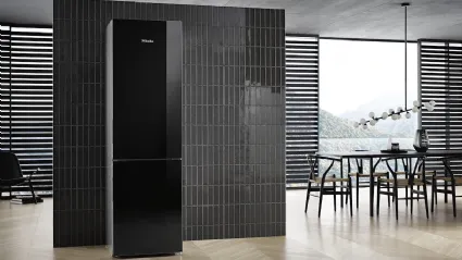Frigo Congelatore KFN29683Dobsw posizionamento libero XL con sportello in vetro di Miele