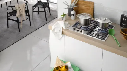 Piano Cottura KM 2312 a gas con bruciatore wok singolo di Miele