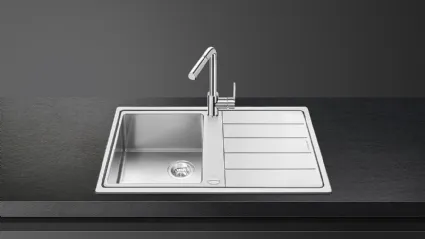 Lavello Incasso Semifilo LDR861-2 di Smeg