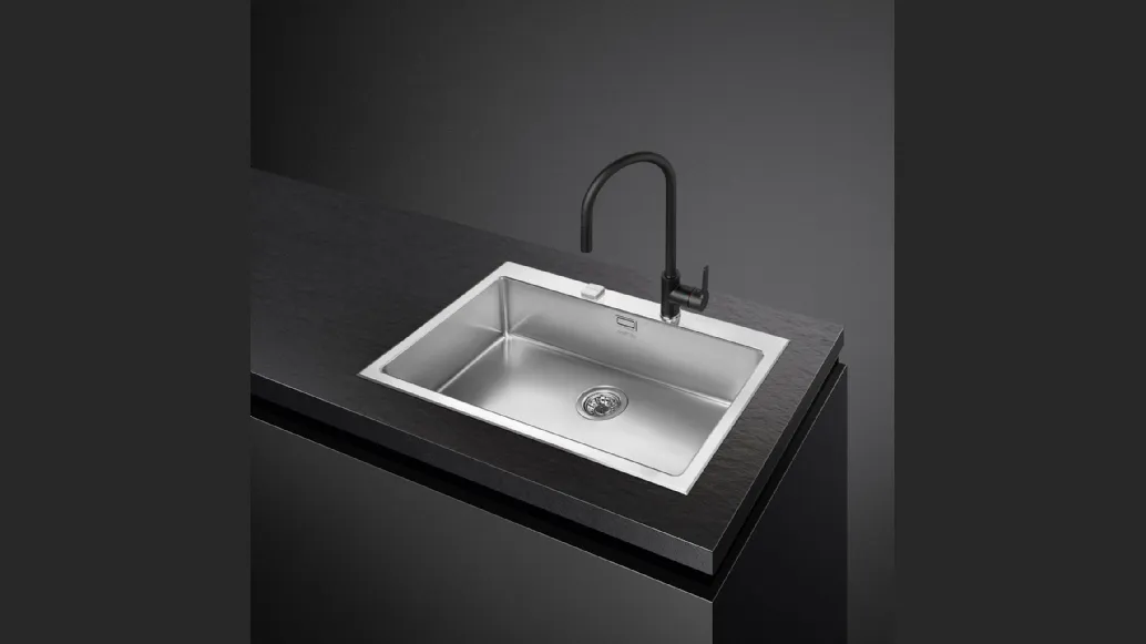 Lavello Incasso Semifilo VQR71RS di Smeg