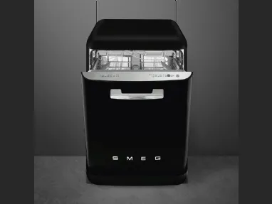Lavastoviglie 50s Style Nera LVFABBL3 di Smeg