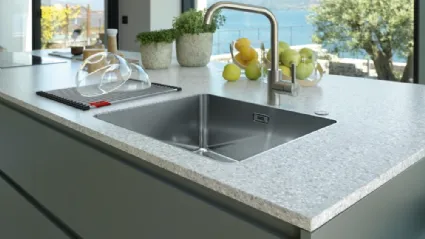 Lavello Mythos MYX 210 70 in acciaio inox satinato di Franke
