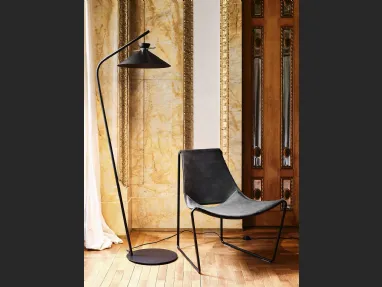 Lampada in metallo verniciato nero Japan Terra di Midj