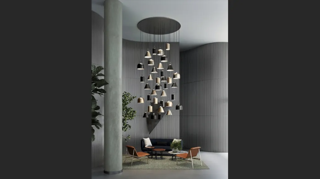 Lampada a sospensione Jim Bell di Lodes