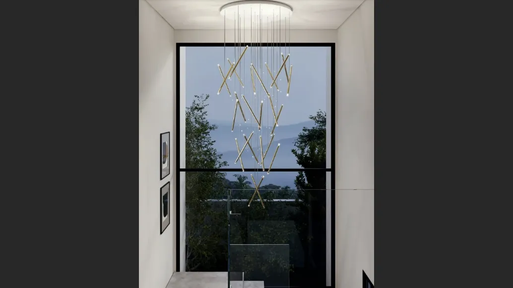 Lampada a sospensione A-Tube Nano Duo di Lodes