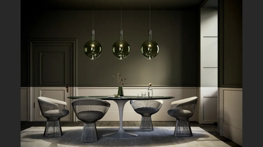 Lampada a sospensione in vetro Sky-Fall di Lodes