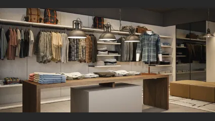 Cabina Armadio 16B in melaminico Nove Naturale di Cinquanta3