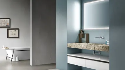 Mobile da Bagno Cartabianca in Gres Graniglia di Cerasa