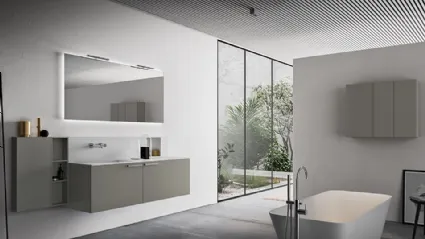 Mobile da Bagno Cartabianca in Grigio Pietra di Cerasa