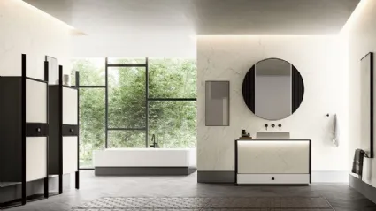 Mobile da Bagno Honey 02 in Laminam Statuarietto di Cerasa