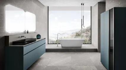 Mobile da Bagno Nerolab in Grigio Bluastro di Cerasa