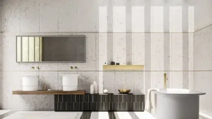 Mobile da Bagno Sky Texture 12 finitura golden nero di Arbi