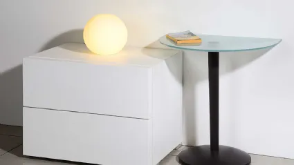 Comodino in laccato opaco Logo 01 di Fratelli Elli