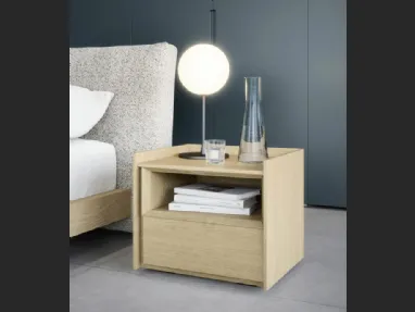 Comodino in rovere Tetris di Novamobili