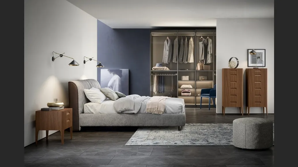 Letto Belleville con box contenitore di Novamobili