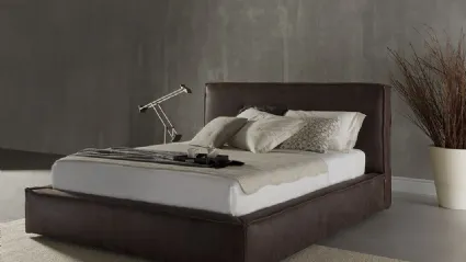 Letto in pelle con testiera Club di Flexstyle